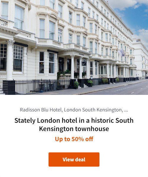 Stately London hotel in a historic South Kensington townhouse