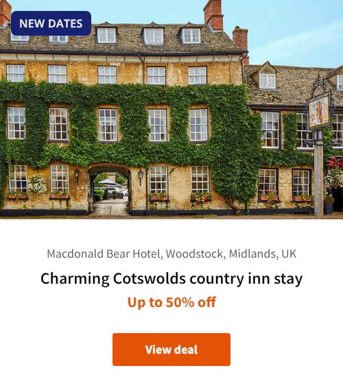 Charming Cotswolds country inn stay