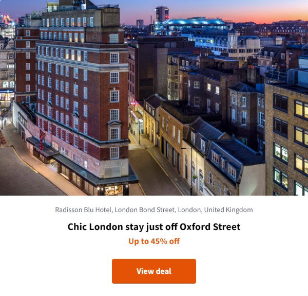 Chic London stay just off Oxford Street