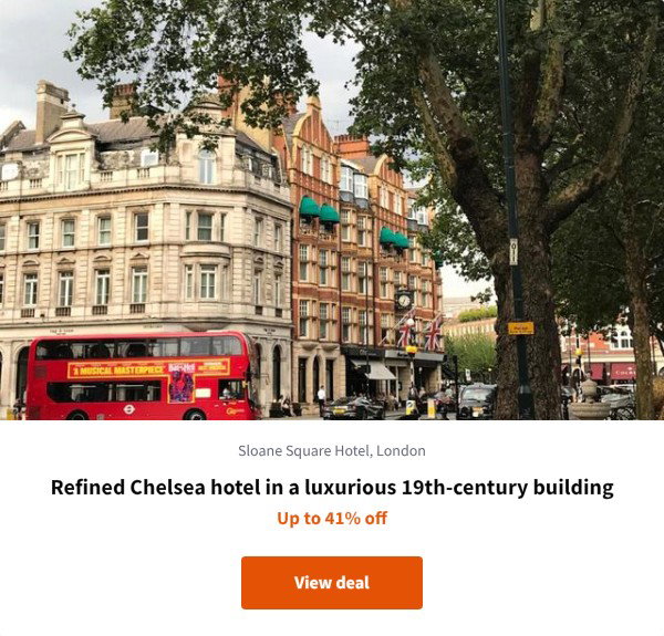 Refined Chelsea hotel in a luxurious 19th-century building