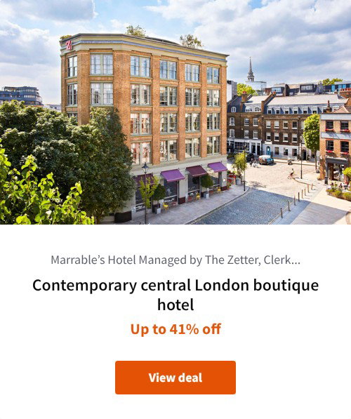 Contemporary central London boutique hotel