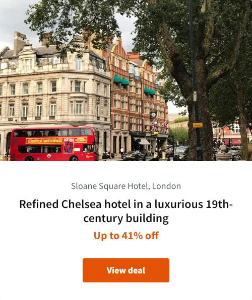 Refined Chelsea hotel in a luxurious 19th-century building