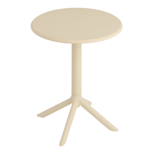 Salina Round Plastic Outdoor Patio Bistro Table