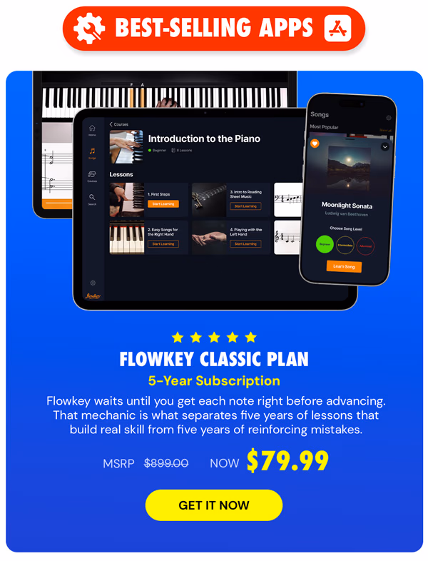 Flowkey Classic Plan: 5-Year Subscription