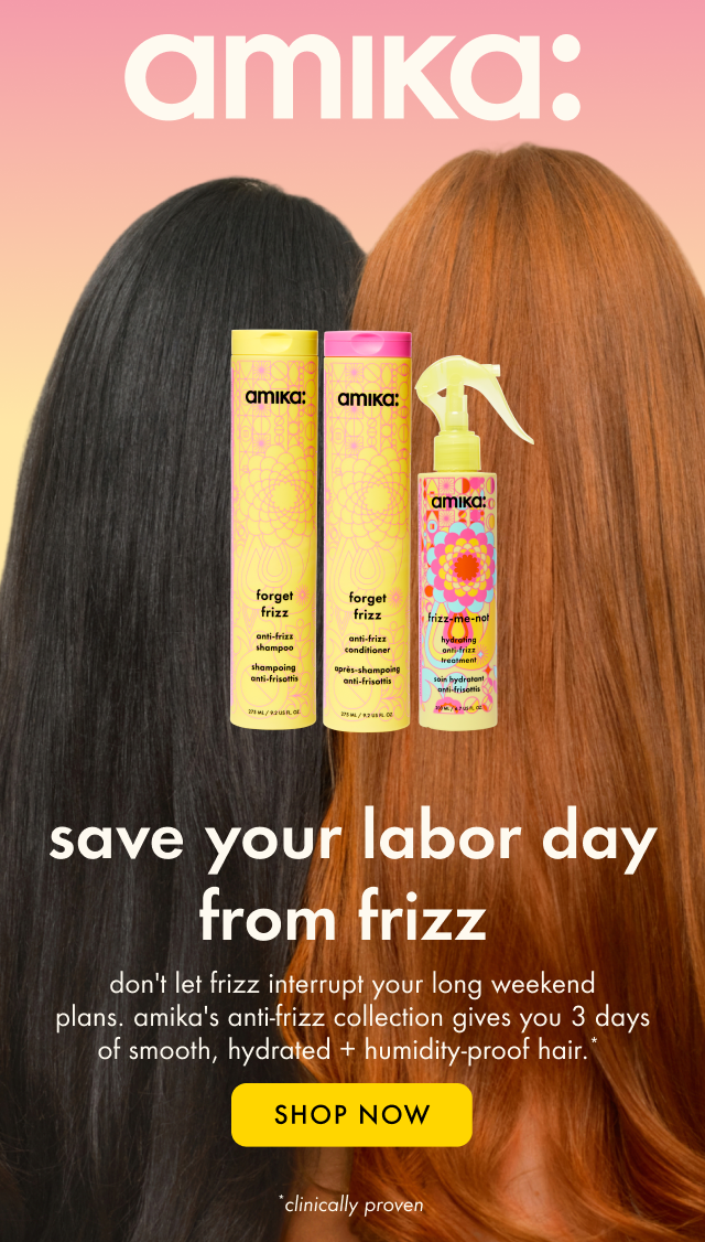 amika's anti-frizz collection gives you smooth, hydrated, humidity-proof hair