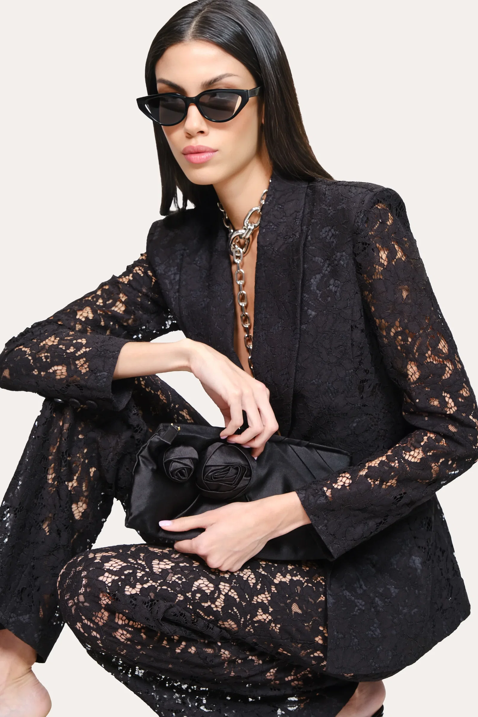 Image of Fleur Lace Blazer