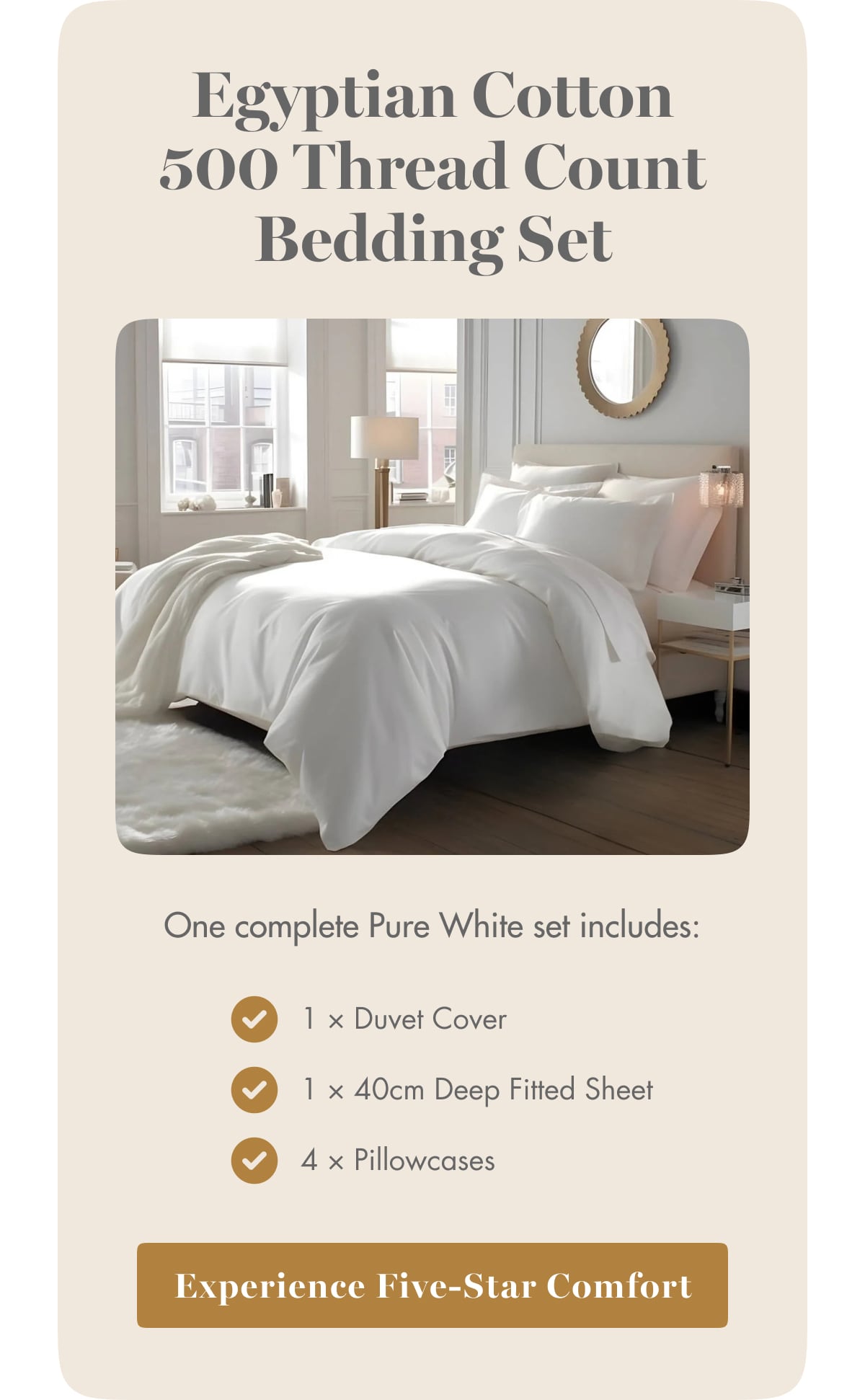 Experience Five-Star Comfort