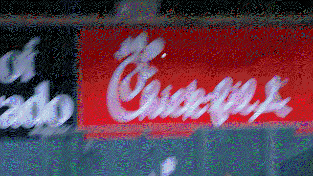 An animated gif of Colton Cowser robbing a home run and falling to the ground
