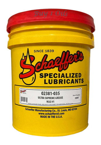 Schaeffer s 238-035 Ultra Supreme Grease NLGI 1, 2 or 3 | 35-LBS