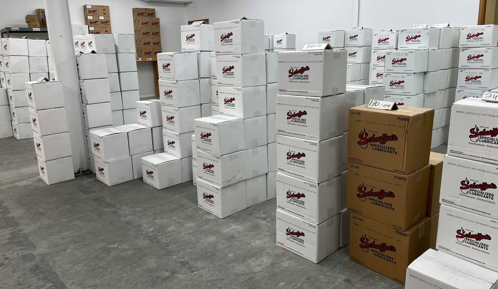 Schaeffer's Grease Cases in Warehouse