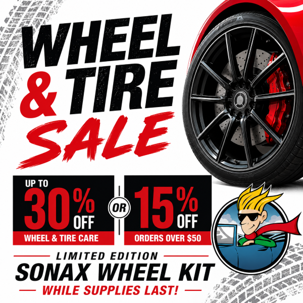 Tire & Wheel Sale - Up To 30% Off Tire & Wheel Care or 15% Off All Other Orders Over $50