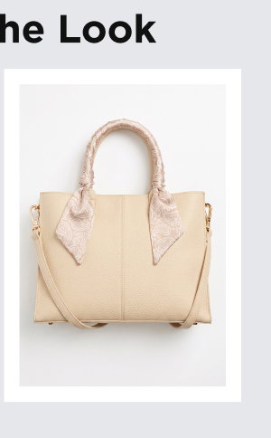 Scarf Embellished Satchel