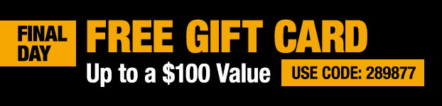 Free Gift Card, Up to $100 Value, Ends 09/01/26