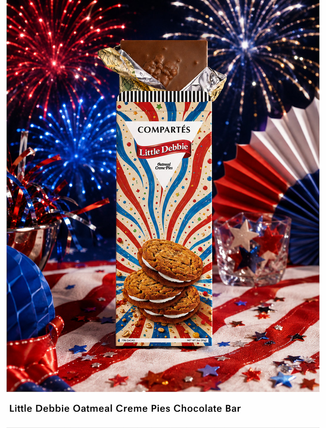Little Debbie Oatmeal Creme Pies Chocolate Bar