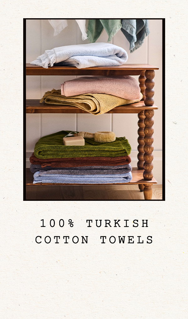 100% turkish cotton towels