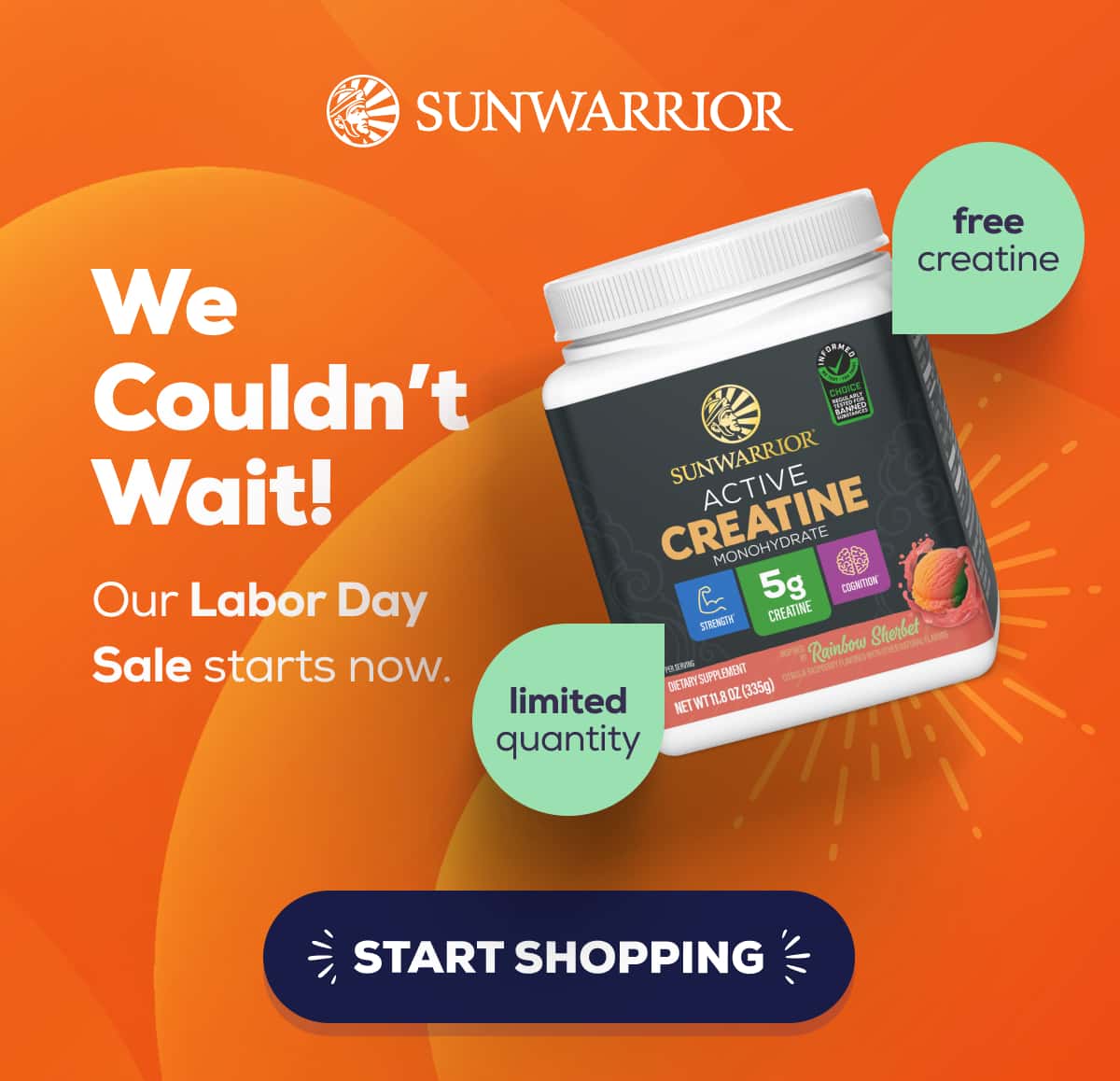 We Couldn’t Wait! Our Labor Day Sale starts now.  START SHOPPING 