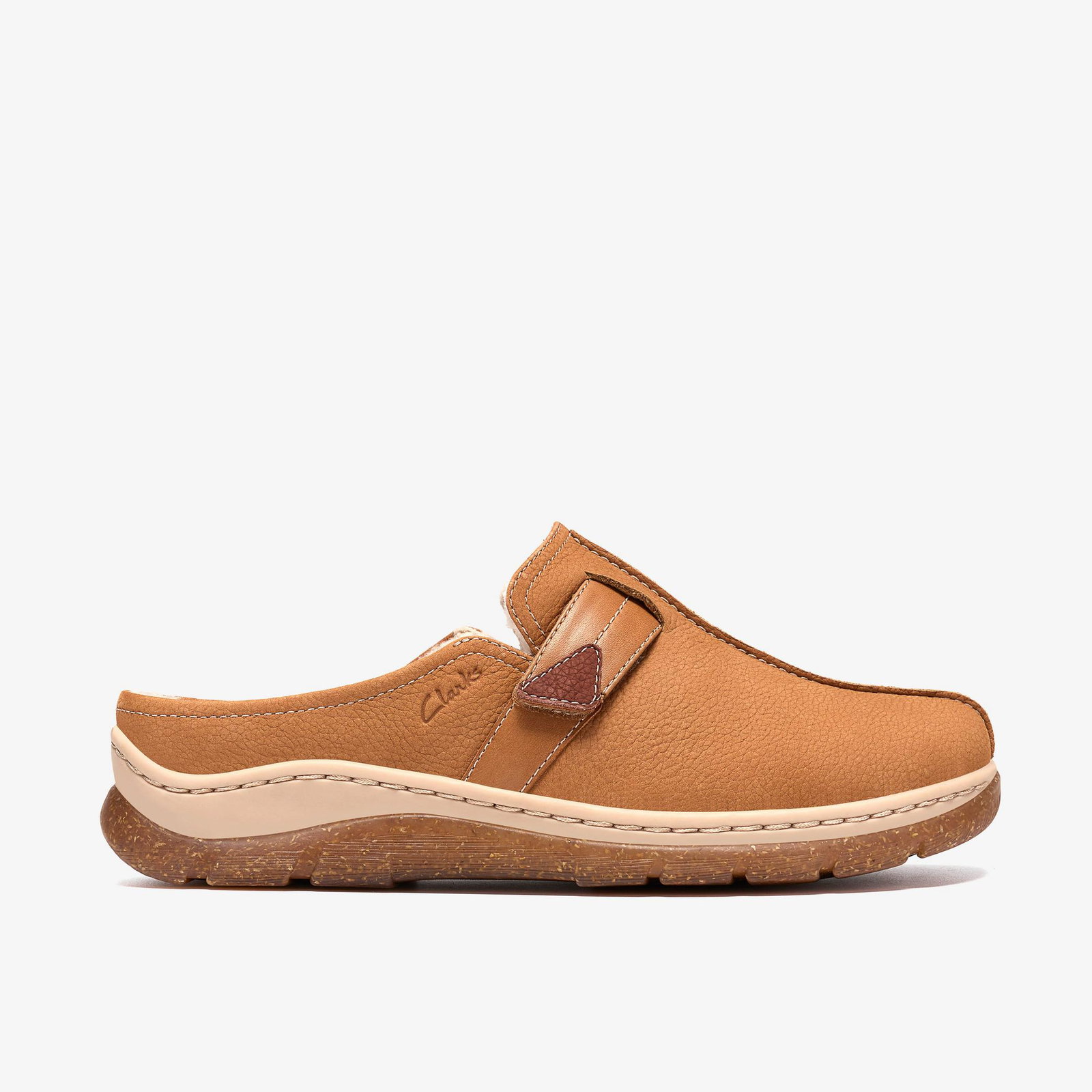 Shop Orlene Clog Tan Warmlined Leather