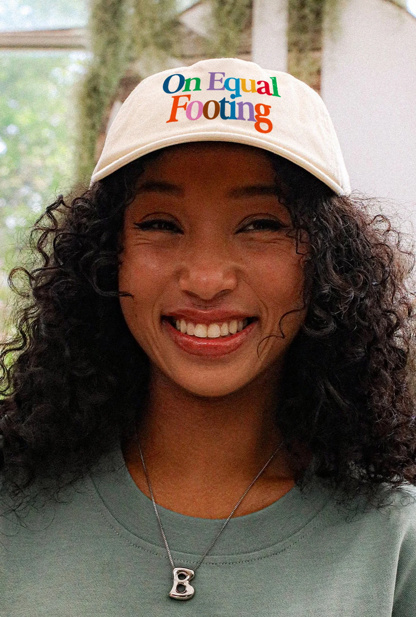 Image of Unisex NWSL On Equal Footing Ivory Hat