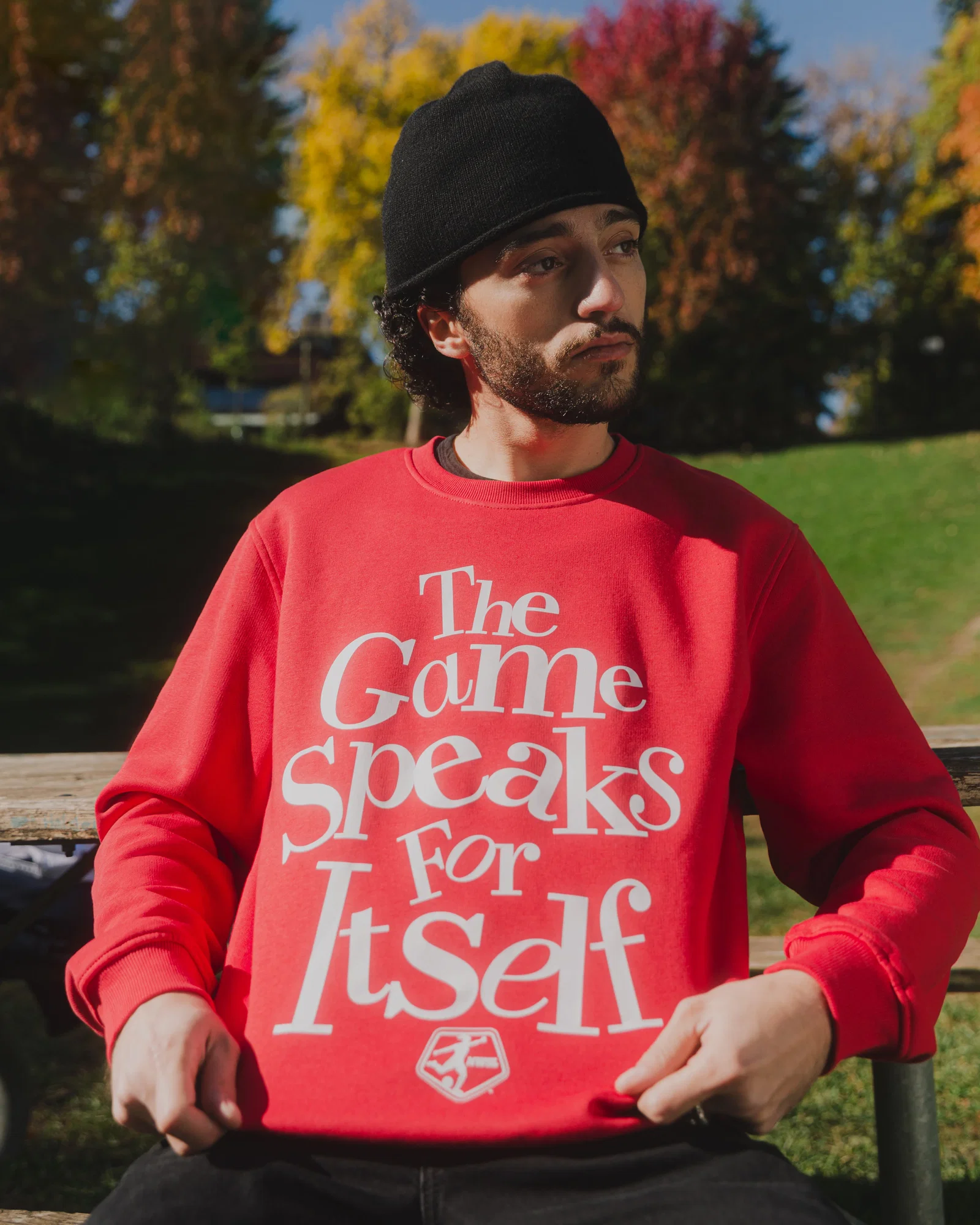 Image of Unisex NWSL Game Speaks Red Crewneck
