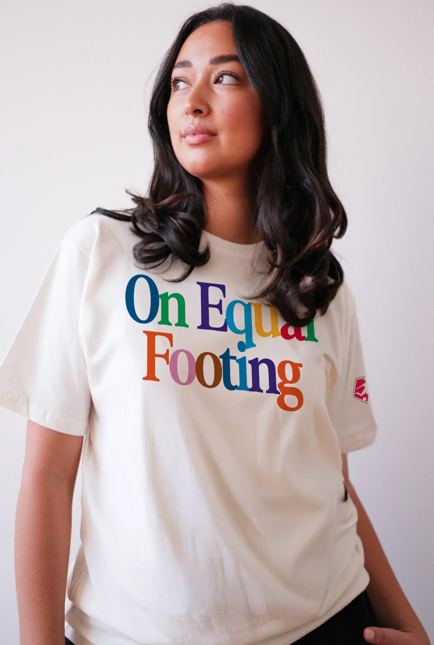 Image of Unisex NWSL On Equal Footing Ivory Tee