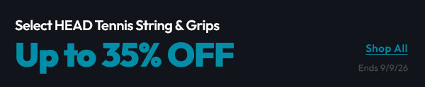 Select HEAD Tennis String & Grips | Up to 35% Off | Shop All | Ends 9/9/26