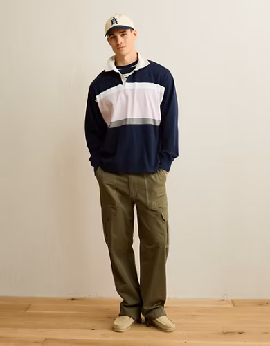 AE Boxy Fit Rugby Shirt