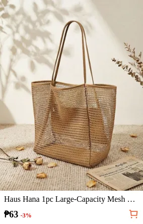 Haus Hana 1pc Large-Capacity Mesh...