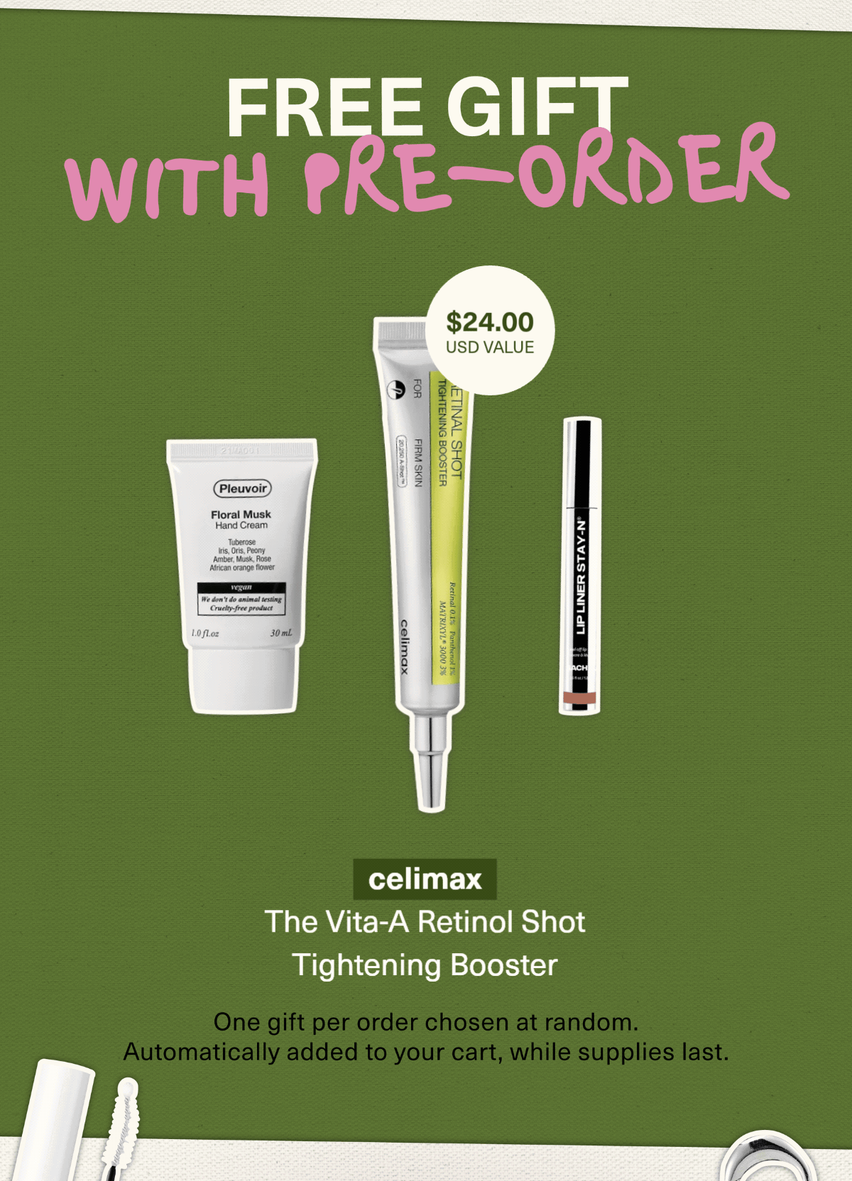 FREE GIFT WITH PRE-ORDER