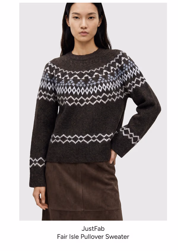 Fair Isle Pullover Sweater