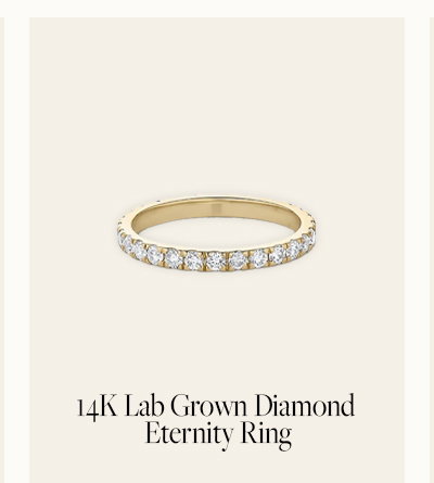 14K Lab Grown Diamond Eternity Ring