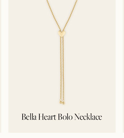 Bella Heart Bolo Necklace