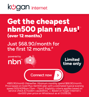 Kogan Internet Switch Week - Cheapest nbn500 plan in Australia over 12 months △