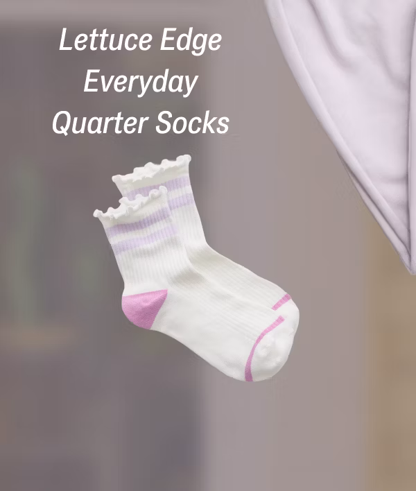 Lettuce Edge Everyday Quarter Socks