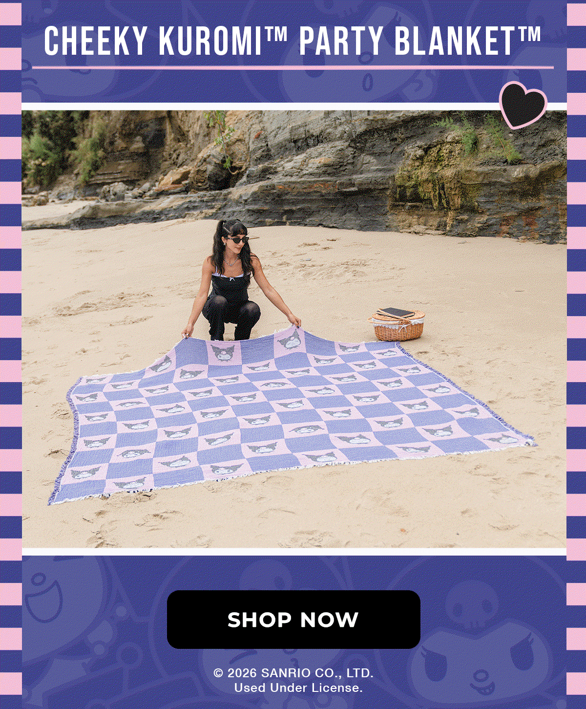 CHEEKY KUROMI PARTY BLANKET