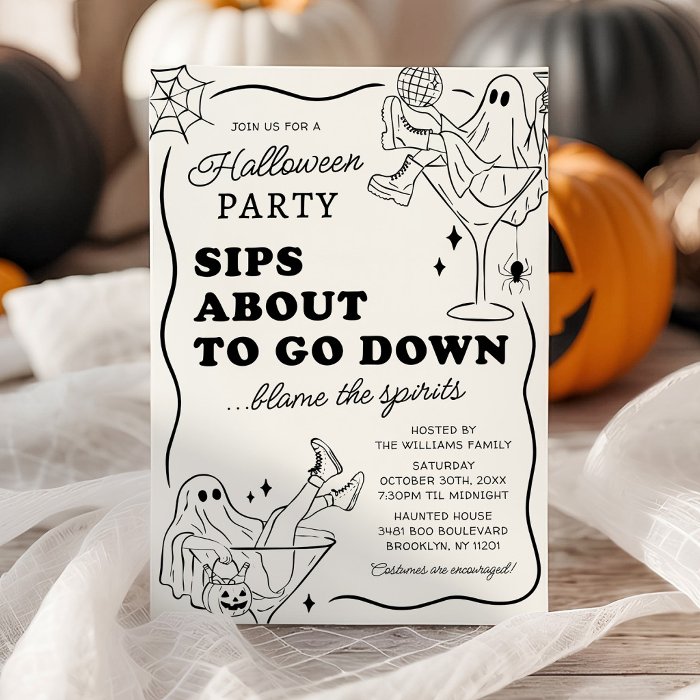 A Halloween invitation