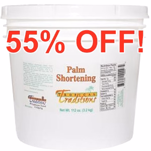 Image of 1 Gallon Glyphosate-Tested Palm Shortening - 112 oz.