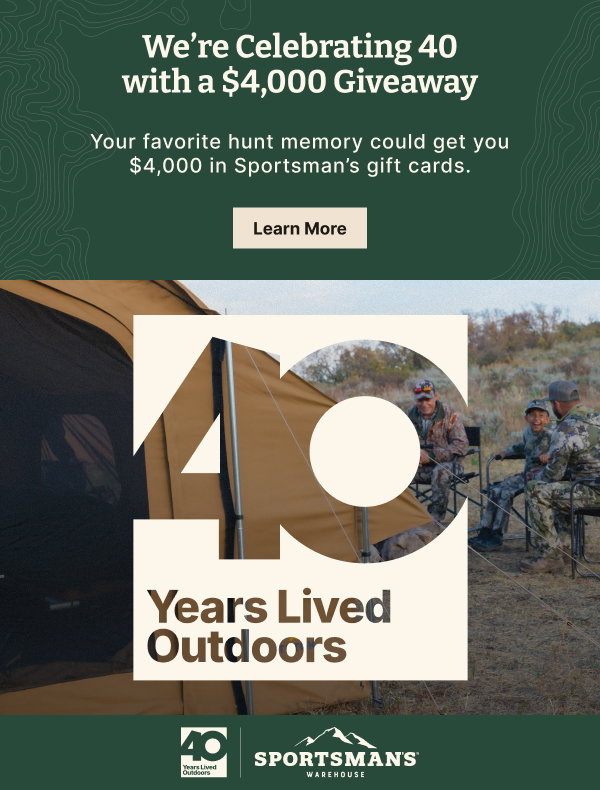 We're Celebrating 40 Years with a $4,000 Giveaway! | Learn More