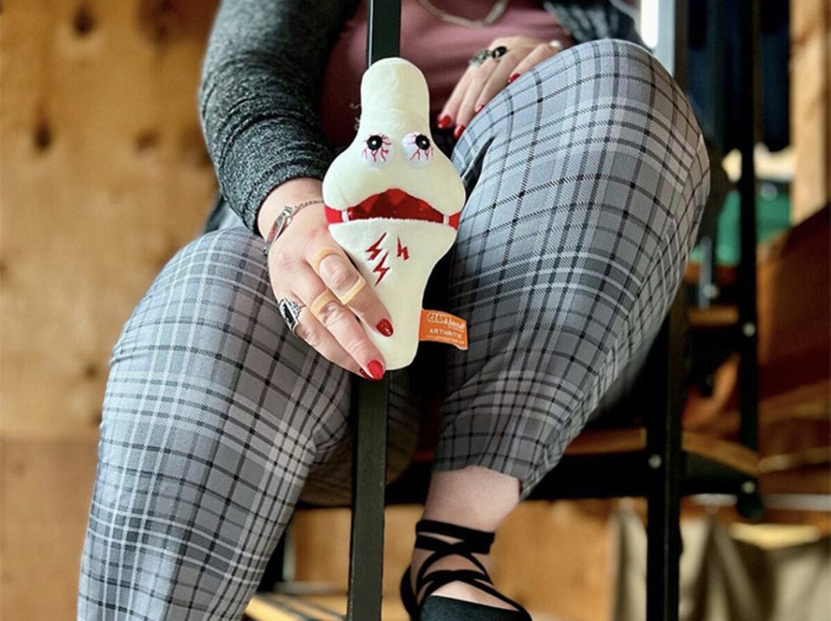 Arthritis plush with knee