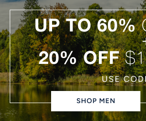 Get up to 60% Off sitewide and 20% off $125 or more using code Fall26 when you shop mens 