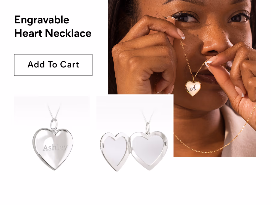 Engravable Heart Necklace