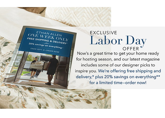 Exclusive Labor Day offer