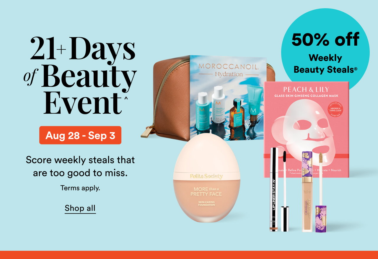 21+ Days of Beauty Event | Weekly Beauty Steals