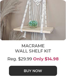 Macrame Wall Shelf Kit