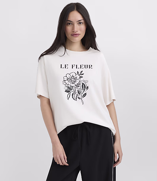 Le Fleur Oversized Jersey Tee