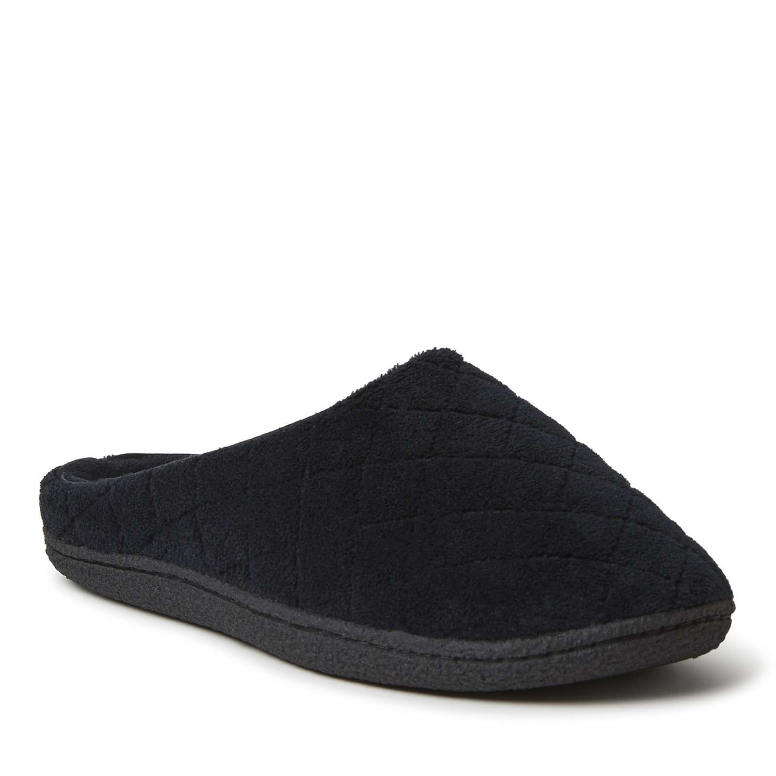 Image of Dearfoams Women's Leslie Quilted Terry Clog, Black Multi