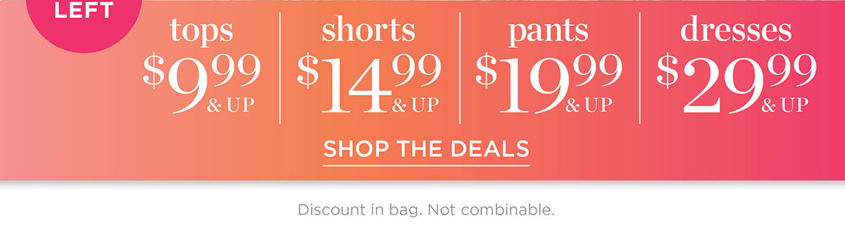 Hours Left Markdown Deals starting at $9.99 | Shop the Deals