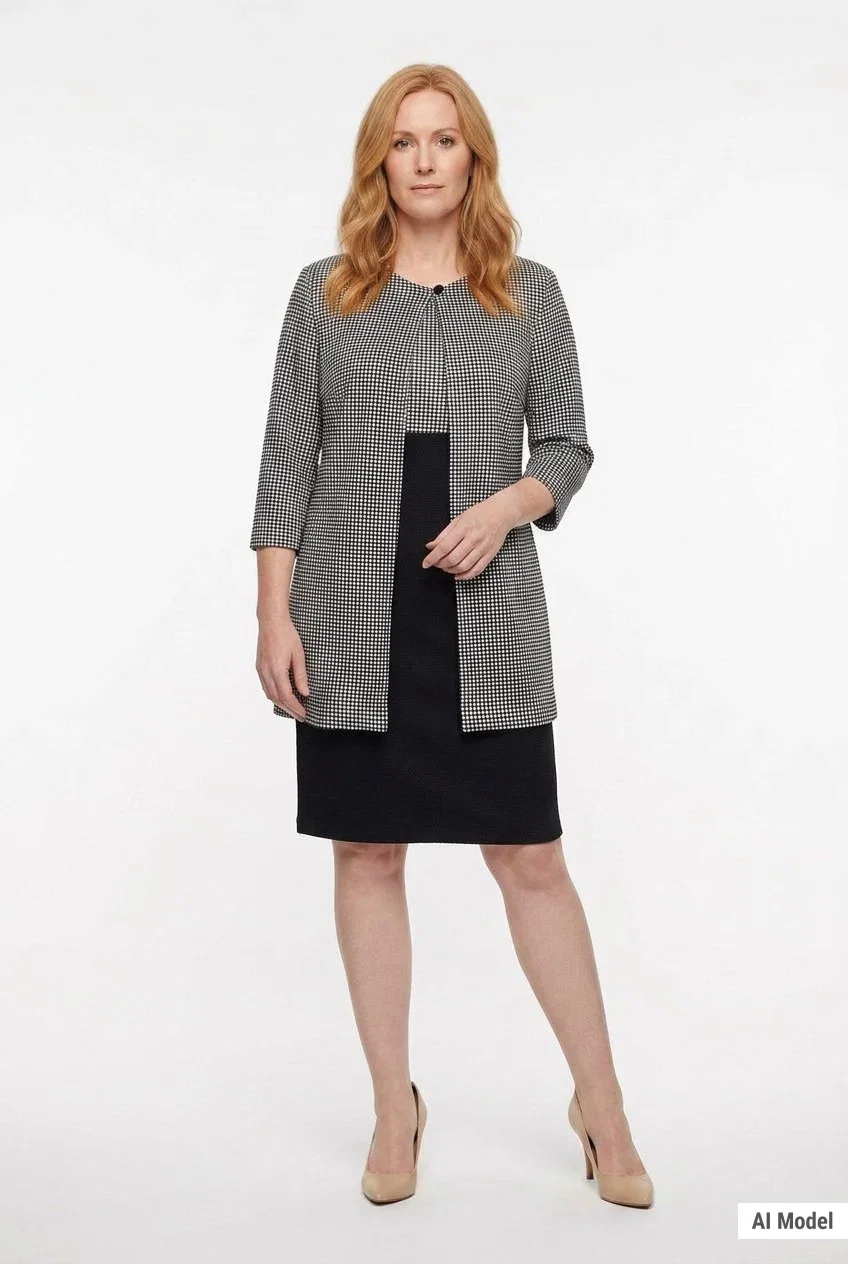 Image of Two-Piece Jacket Dress Set, Petite