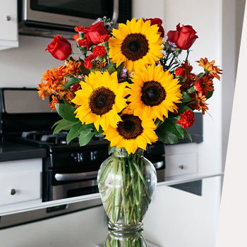BASK IN THE<br>SUNFLOWERS
