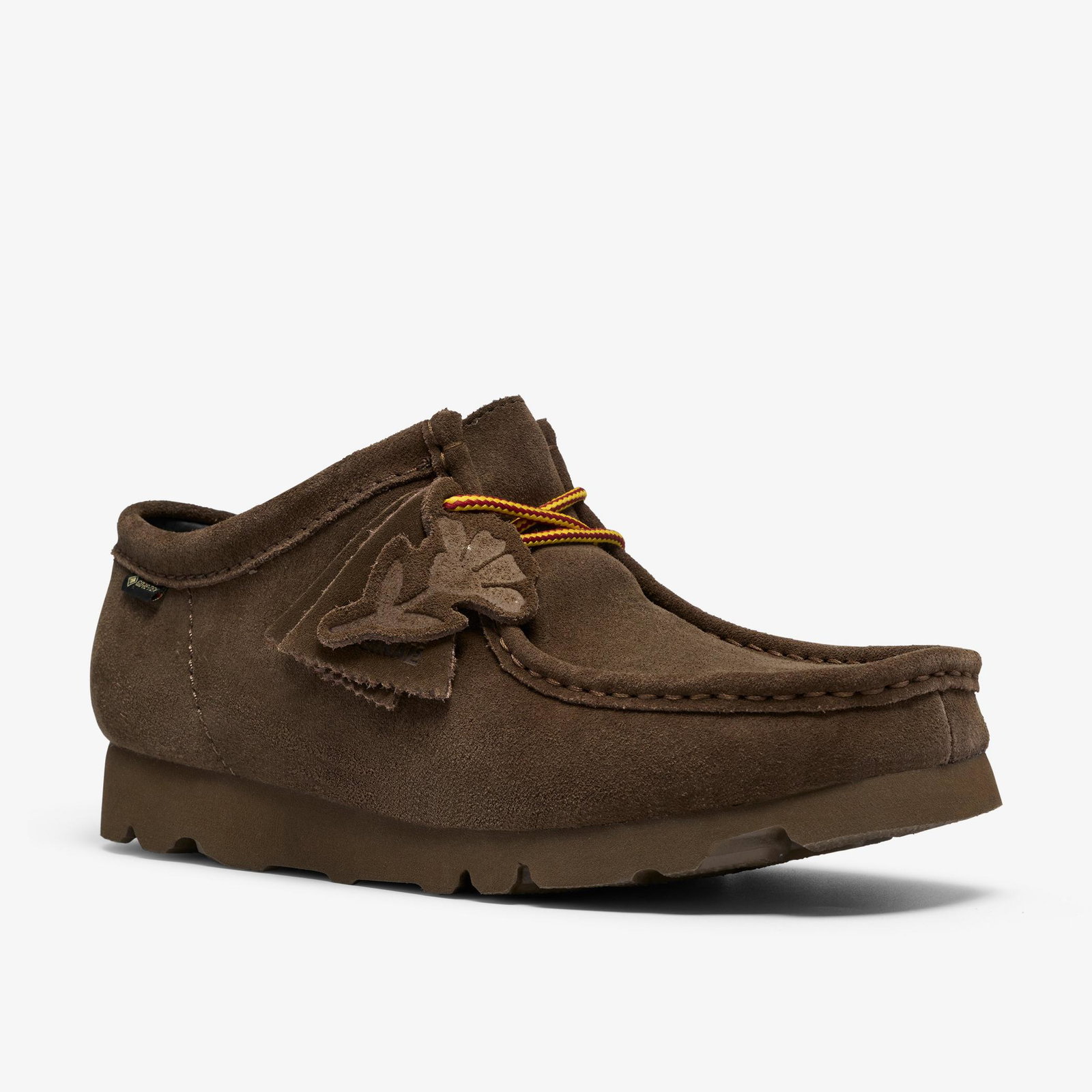 Shop Wallabee Gore-Tex Dark Olive Suede