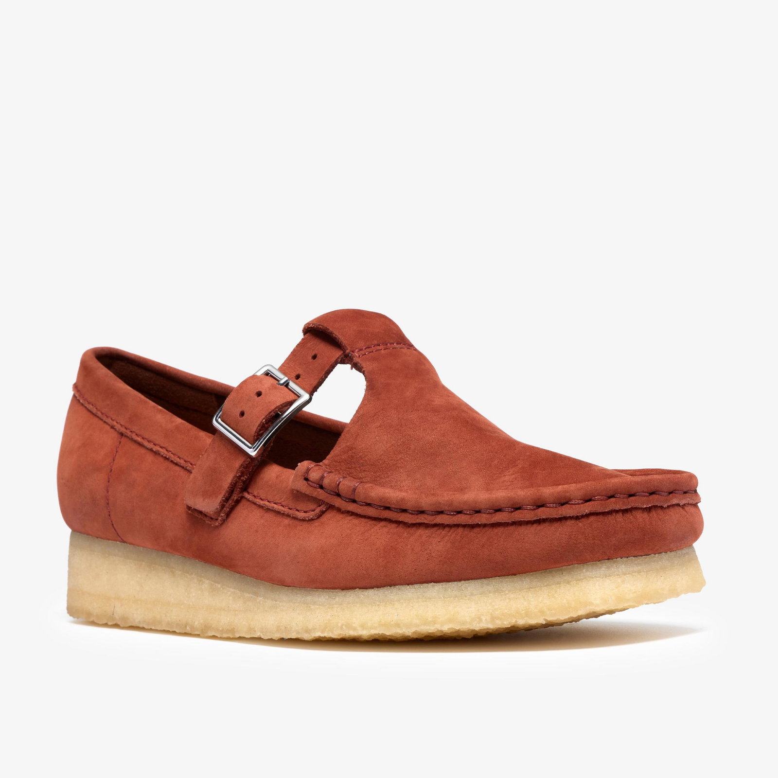 Shop Wallabee T Bar Brown/Chestnut Suede